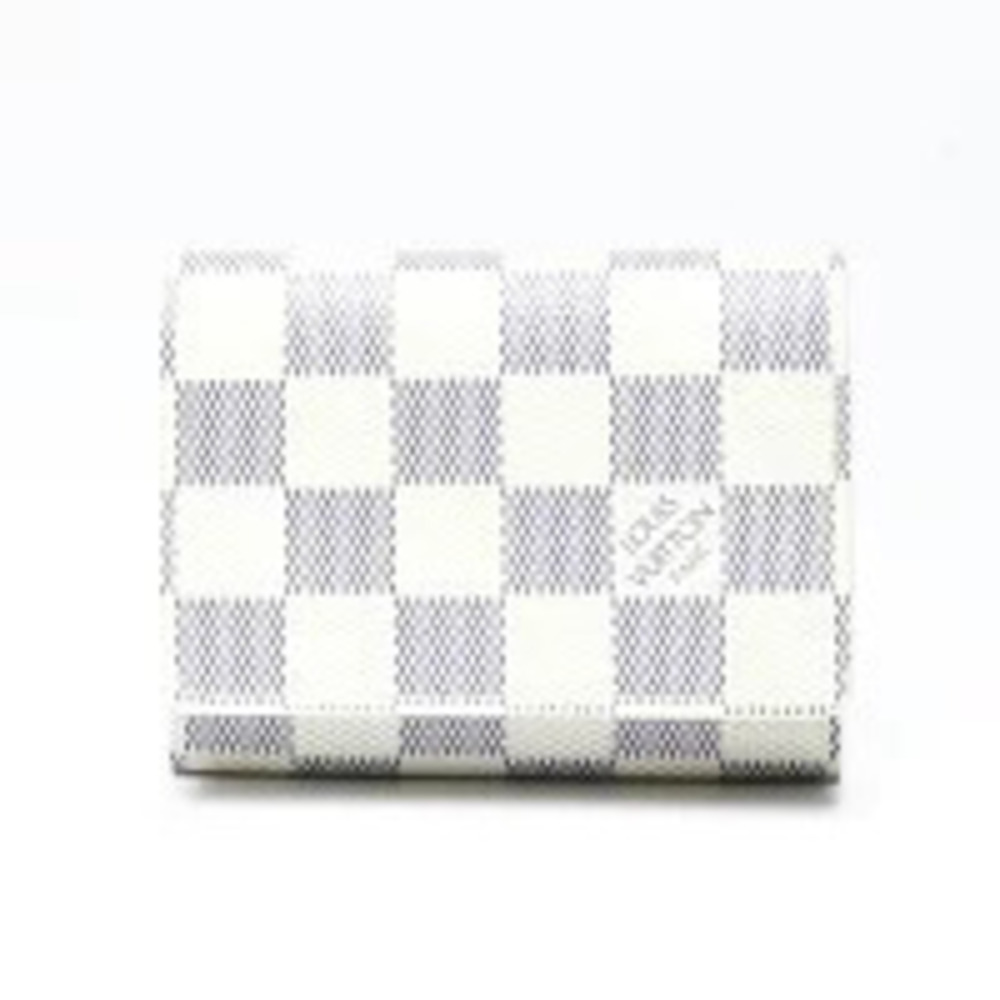 Louis Vuitton Damier Azur White Envelope Carte de Visite Wallet White